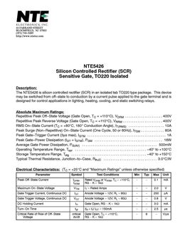 NTE5426
 datasheet