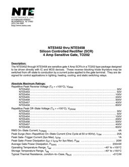 NTE5452
 datasheet