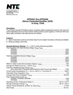 NTE5491
 datasheet