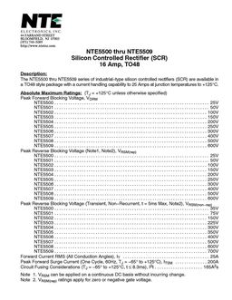 NTE5500
 datasheet