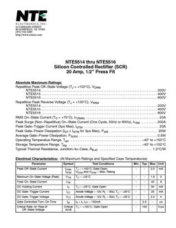 NTE5514
 datasheet