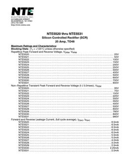 NTE5520
 datasheet