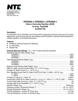 NTE5552-I
 datasheet