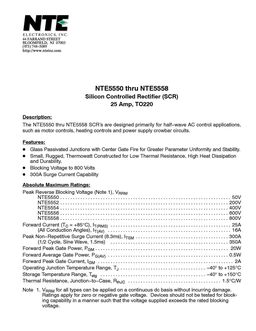 NTE5552
 datasheet