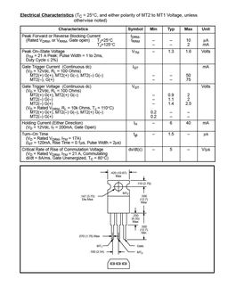 NTE56006 Triac Datasheet and Replacements | alltransistors.com