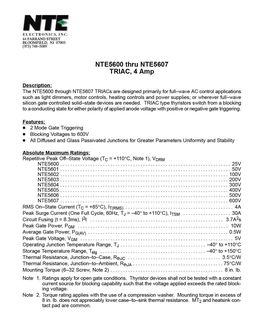 NTE5600
 datasheet