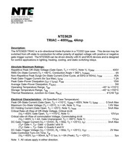 NTE5629
 datasheet