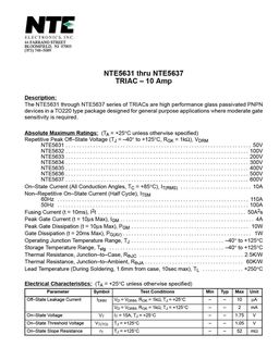 NTE5631
 datasheet