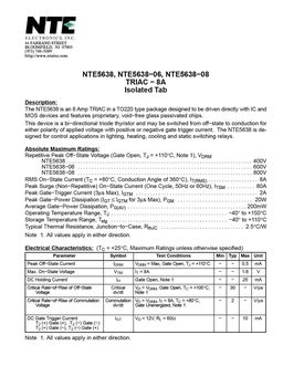 NTE5638-06
 datasheet