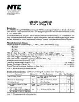 NTE5650
 datasheet