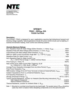 NTE5671
 datasheet