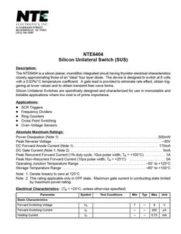 NTE6404
 datasheet