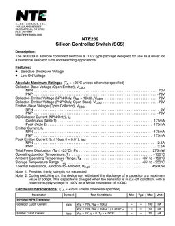 NTGE239
 datasheet