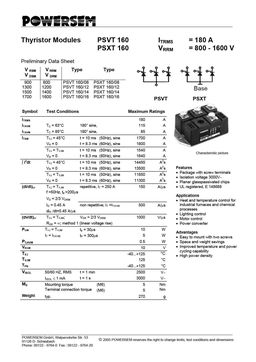 PSVT160-08
 datasheet