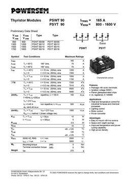 PSWT90-12
 datasheet