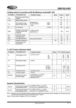 Q6016LH4G
 datasheet #2