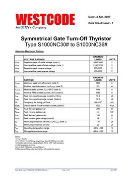 S1000NC300
 datasheet