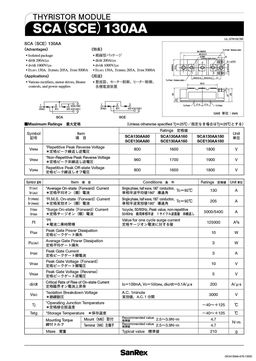 SCA130AA160
 datasheet