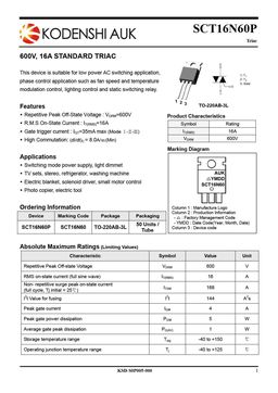 SCT16N60P
 datasheet