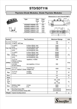 SDT116GK08
 datasheet