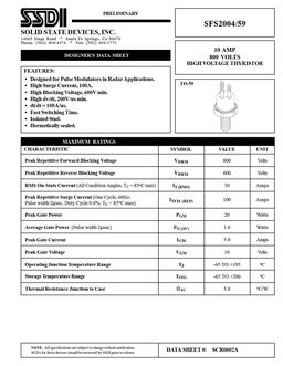 SFS2004
 datasheet