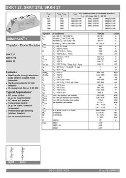 SKKH27-08E
 datasheet