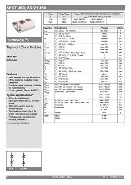 SKKH460-16E
 datasheet