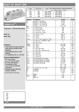 SKKT20-08E
 datasheet