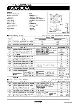 SSA500AA160
 datasheet