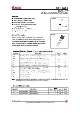 STN1A60
 datasheet