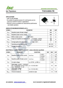 T1610-600G-TR
 datasheet