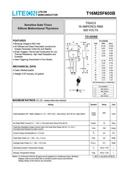 T16M25F600B
 datasheet