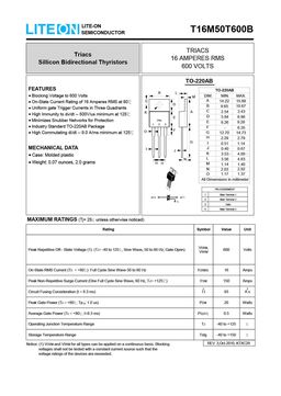 T16M50T600B
 datasheet