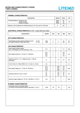 T1M5F400A
 datasheet #2