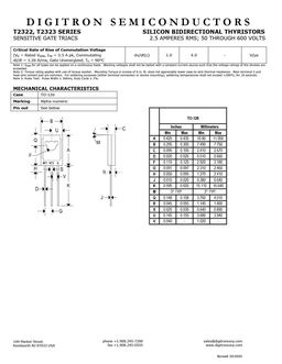 T2322A
 datasheet #2