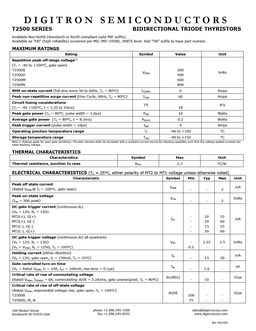 T2500B
 datasheet