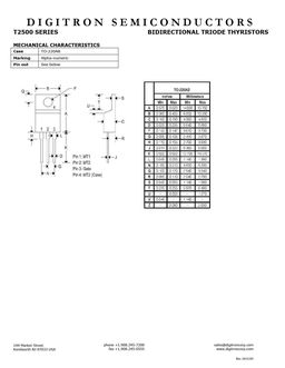 T2500B
 datasheet #2