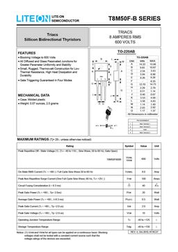 T8M50F600B
 datasheet