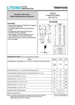 T8M5F600B
 datasheet