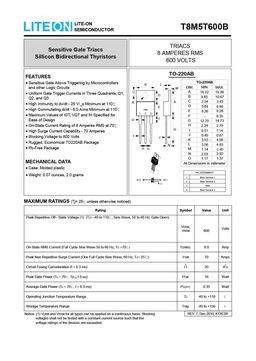 T8M5T600B
 datasheet