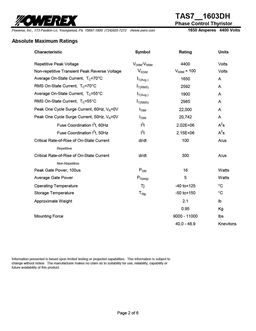 TAS7421603DH
 datasheet #2