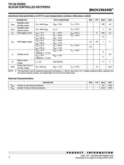 TIC106D
 datasheet #2