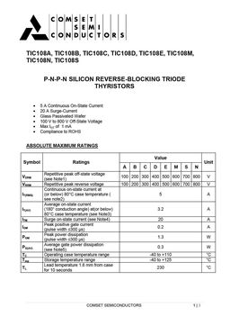 TIC108A
 datasheet