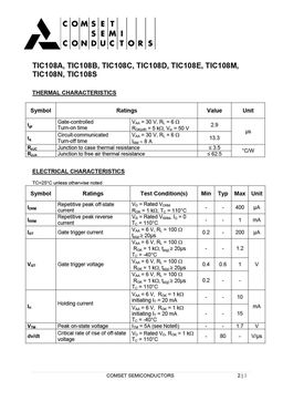 TIC108C
 datasheet #2