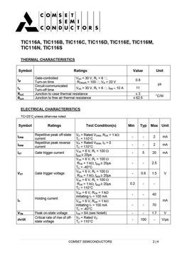 TIC116A
 datasheet #2