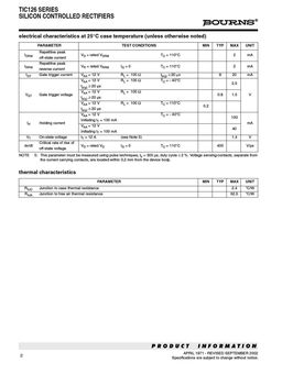 TIC126M
 datasheet #2