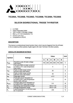 TIC206A
 datasheet