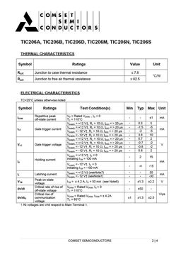 TIC206A
 datasheet #2