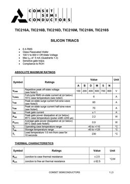 TIC216A
 datasheet