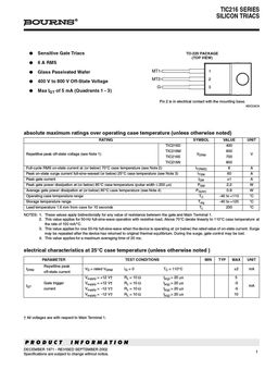 TIC216M
 datasheet